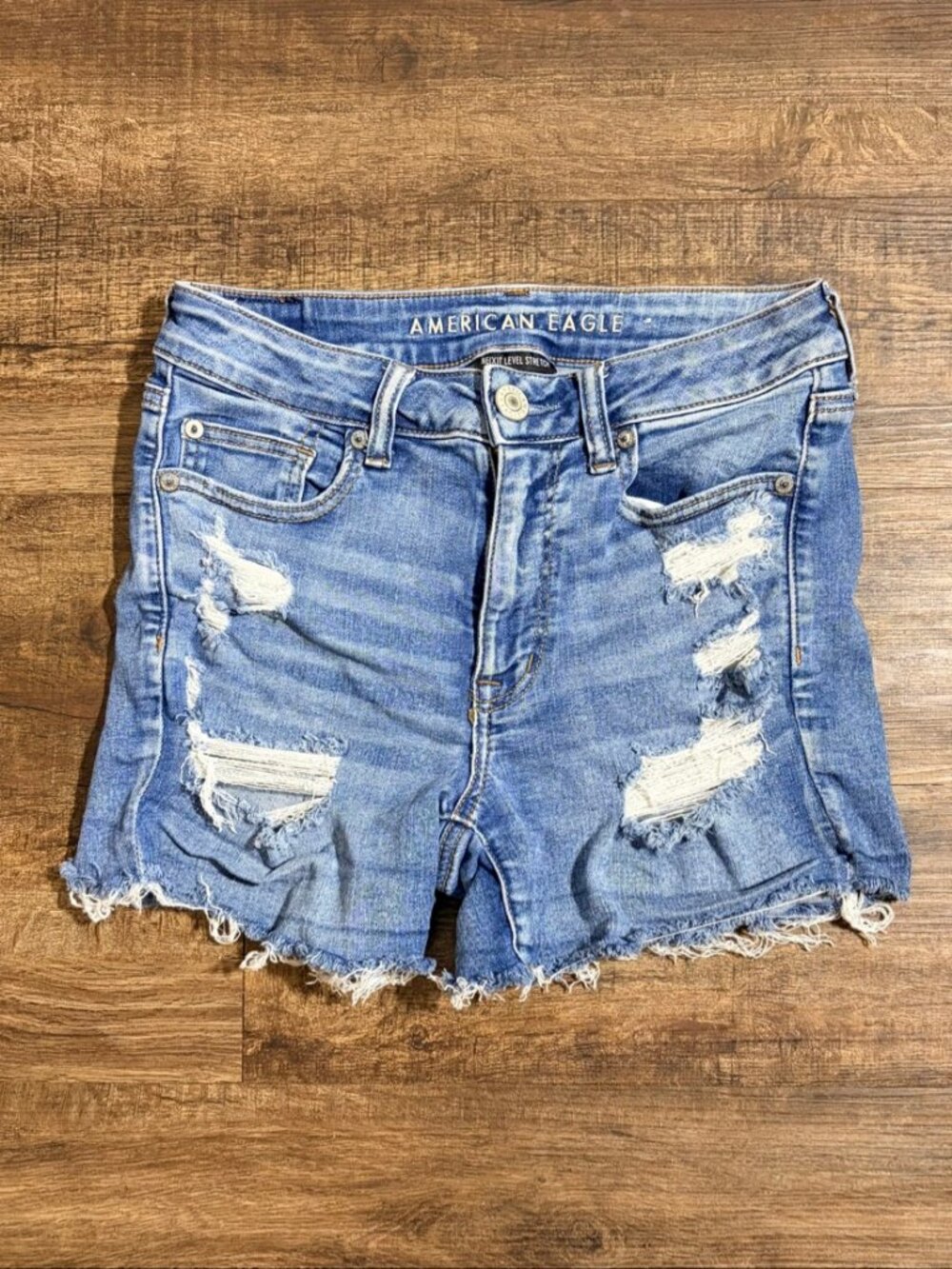 Women's American Eagle High Rise Shorty Shorts Size 6